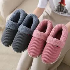 Chinelos de algodão de salto quente masculino salto de inverno sola grossa casa interior sapatos de algodão feminino