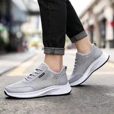 Tênis masculino verão malha fina respirável sapatos masculinos leve sola macia Anti-deslizamento moda Casual tênis de co