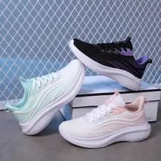 2026 Super quente sapatos femininos verão casal malha tênis feminino respirável leve sola macia tênis de corrida All-Mat