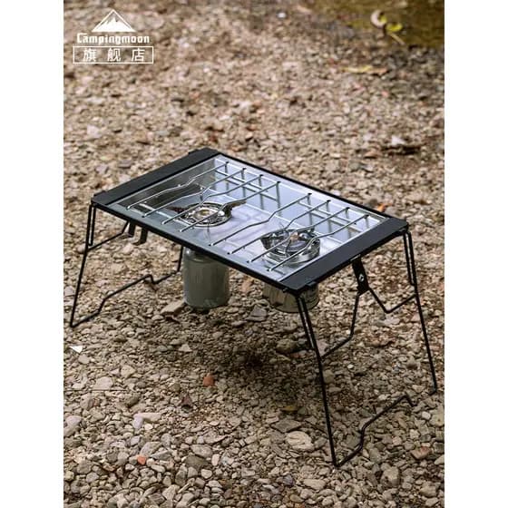 Koman ao ar livre IGT aço inoxidável destacável fogão Rack placa acampamento piquenique afundando tipo 2 unidade placa f