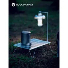 Rock macaco acampamento ao ar livre leve pequena mesa de chá liga alumínio caminhadas mesa acampamento motocicleta portá