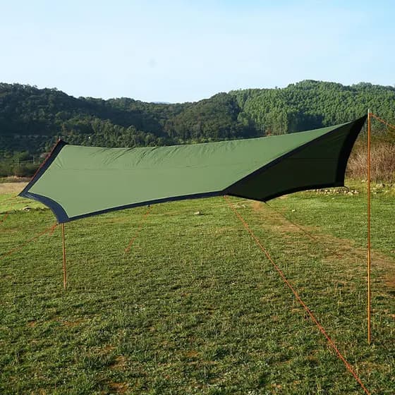 Sanfeng Out colorido borboleta octogonal dossel Ultra-leve 15D protetor solar revestido de prata acampamento ao ar livre