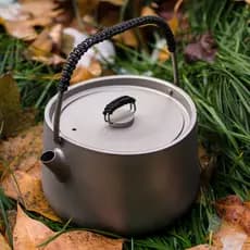 Fogo bordo Prajna puro titânio chaleira bule ao ar livre 1 litro chaleira portátil bule de café Kung Fu conjunto chá