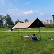 Dossel tenda de vinil acampamento ao ar livre piquenique protetor solar à prova chuva portátil acampamento cozinhar pano