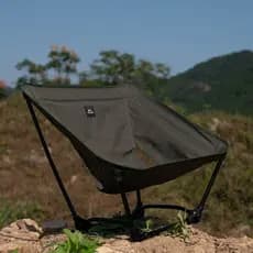 Tillak leve lua cadeira de acampamento ao ar livre fogueira cadeira retardador chama tático cadeira chão quadrado praia