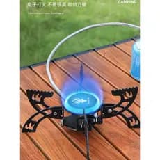 Fogão cassete dividido ao ar livre fogão UFO fogão aranha fogão de fogo acampamento portátil fogão a gás dobrável