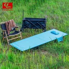 Cama dobrável leve ao ar livre portátil cama de acampamento simples cama de acampamento acompanhando almoço Break cama a