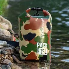 Saco impermeável ao ar livre mochila camuflagem saco balde à prova dwaterproof água saco de separação seca e molhada bal