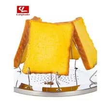 Suprimentos de acampamento ao ar livre rack de fio 4 peças de aço inoxidável torradas Grill dobrável simples rack de chu
