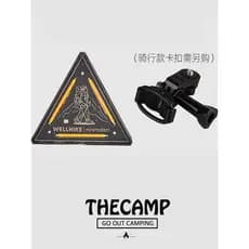 WELLHIKE triângulo ao ar livre luz de advertência da bicicleta pequeno pano bicicleta estrada noite ciclismo Mini luz tr