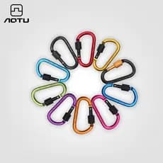 Bump Bold 8CM com bloqueio tipo D mosquetão pendurar rápido porca fivela pendurado liga de alumínio mochila fivela AT635