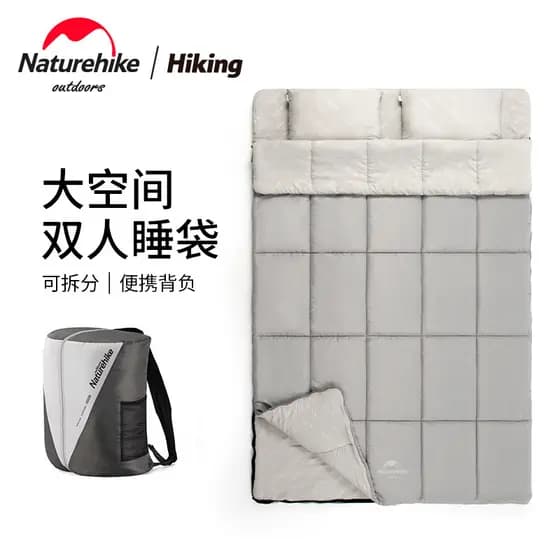 Naturehike Naturehike Saco de Dormir Duplo Ao Ar Livre Adulto Outono Inverno Grande Espaço Barraca de Acampamento Saco d