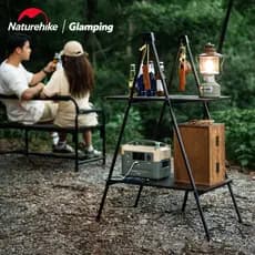 Naturehike Naturehike rack de armazenamento de fibra de vidro multicamadas portátil acampamento ao ar livre rack mesa de