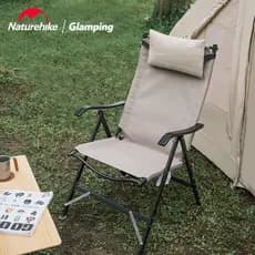 Naturehike Naturehike encosto cadeira ao ar livre portátil dobrável cadeira acampamento lazer leve ajustável reclinável