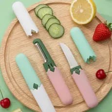 Faca de frutas descascador faca doméstico dobrável multifuncional de duas cabeças dois-em-um plaina portátil maçã peelin