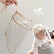 Bebê pequeno mês idade prevenção de epidemias chapéu Anti-gotas capa protetora do bebê isolamento máscara facial recém-n