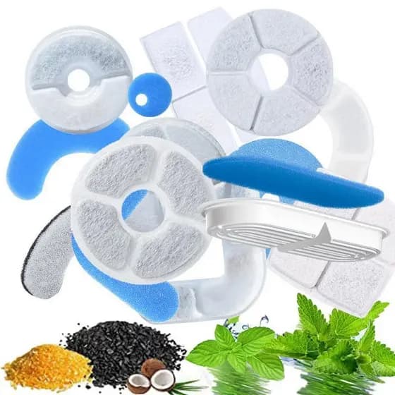 Adequado para dispensador de água para animais de estimação elemento filtrante múltiplo dispensador de água para gatos f