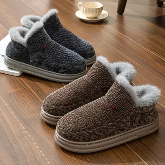 2024 novo estilo sapatos de algodão de alta qualidade mulheres casais de inverno velo quente pode usar fora à prova de f
