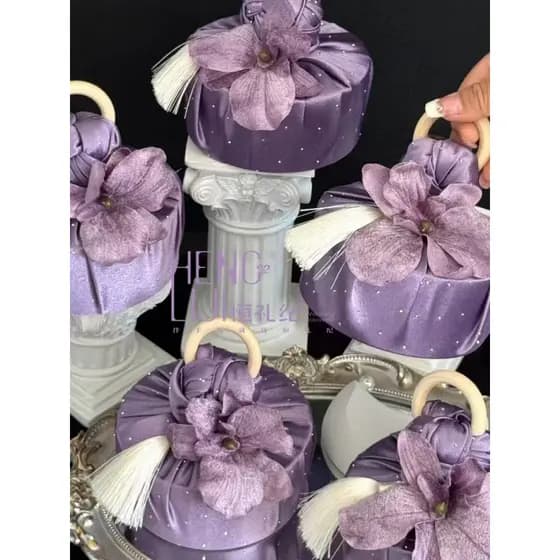 [Gypsophila] Caixa de doces de casamento Caixa de presente de doces de casamento europeia Furushiki Criativo Pequeno pre