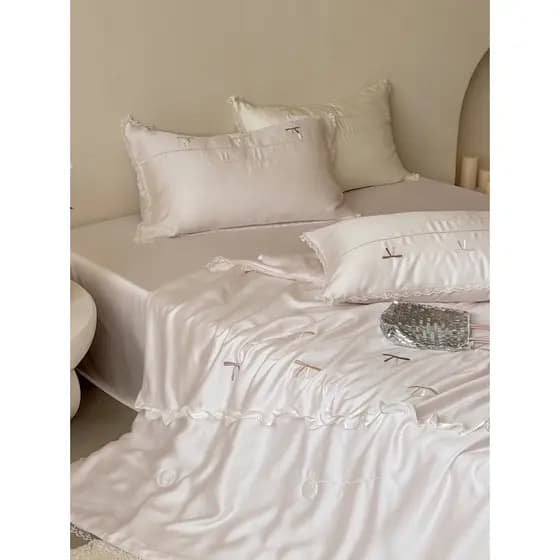 100 peças austríaca Lenzing Tencel verão fresco colcha conjunto de quatro peças nu dormir fino ar condicionado colcha ge