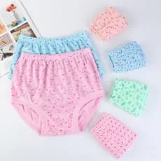 Simples meia-idade idosos Shorts confortáveis tamanho grande velha senhora mãe roupa interior feminina poliéster algodão