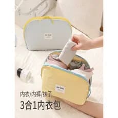 Saco de armazenamento de bagagem roupa interior calcinha meias três-em-um viagem grande capacidade impermeável arrumado