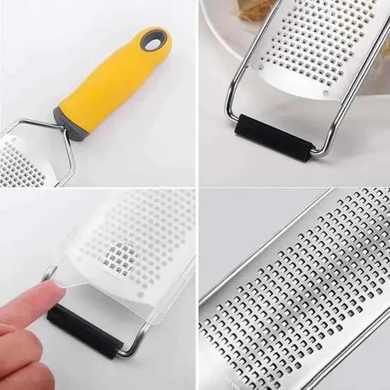 Ralador de queijo em aço inoxidável, raspador de queijo, ralador desfiado, descascador de limão, ferramenta útil de cozi