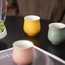 Xícara de chá verde com língua gelada, xícara de chá de cerâmica, copo mestre, copo único, conjunto de chá Kung Fu domés
