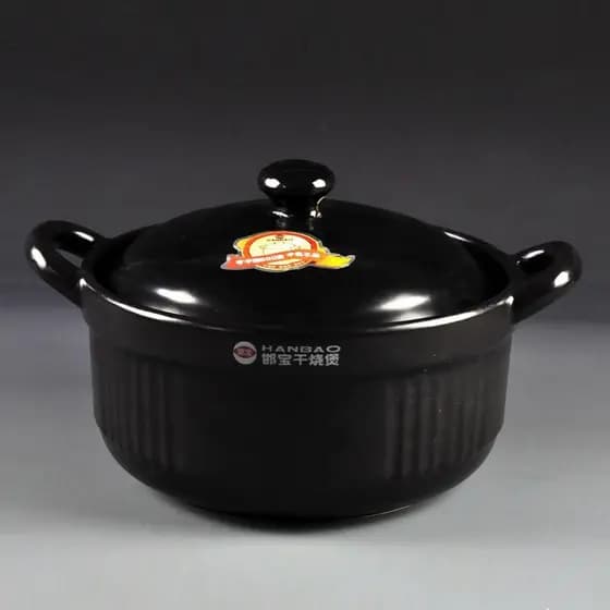 Caçarola de cerâmica chama aberta resistente a altas temperaturas panela ondulada panela de sopa caçarola pote de cerâmi
