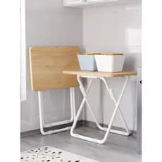Mesa dobrável portátil mesa de jantar única comer pequena mesa de computador moderna simples mesa longa lazer cadeira de