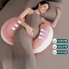 Travesseiro de maternidade suporte de cintura travesseiro de dormir lateral suporte de barriga em forma de u gravidez tr
