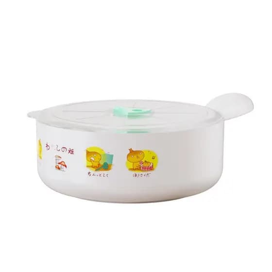 Tigela redonda de plástico para manter fresco, forno de micro-ondas, tigela especial para manter fresco, três tigelas de