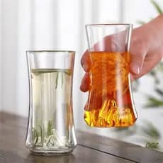 Nova xícara de chá Hui criativa de grande capacidade Copo de alto borosilicato Copo de água Copo de amor de montanha Cop