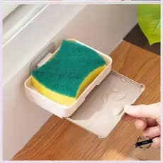 Cozinha lavar louça esponja rack de lavar louça pano de aço bola dreno rack cozinha perfuração-livre pia rack de armazen
