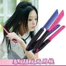 Coreia venda quente estilo de cabeleireiro novo estilo V-Clip Design Curling pente cabeleireiro pente alisamento ferrame