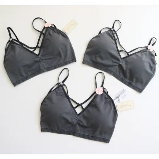 Sutiã texturizado lavado único americano, roupa íntima, sutiã esportivo leve com almofada no peito