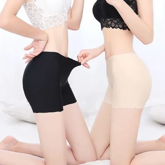 Verão Anti-reflexo calças de segurança de náilon Shorts de segurança de três pontos algodão gelo seda Modal Leggings de