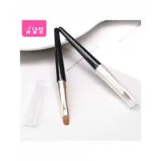 Pincel labial C1pq201-Mini pincel de batom portátil com tampa pincel de maquiagem feminino para iniciantes contorno Natu