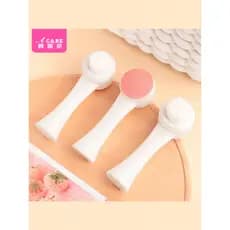 Escova de lavagem facial A1pq201-Silicone dupla face escova de lavagem facial escova de limpeza de cabelo macio Manual f