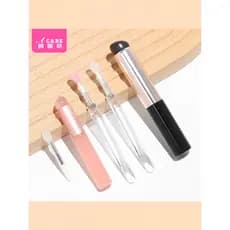Pincel labial A1pq201-Fácil de começar Pincel de Silicone Pincel de maquiagem Pincel de sombra de lantejoulas com tampa