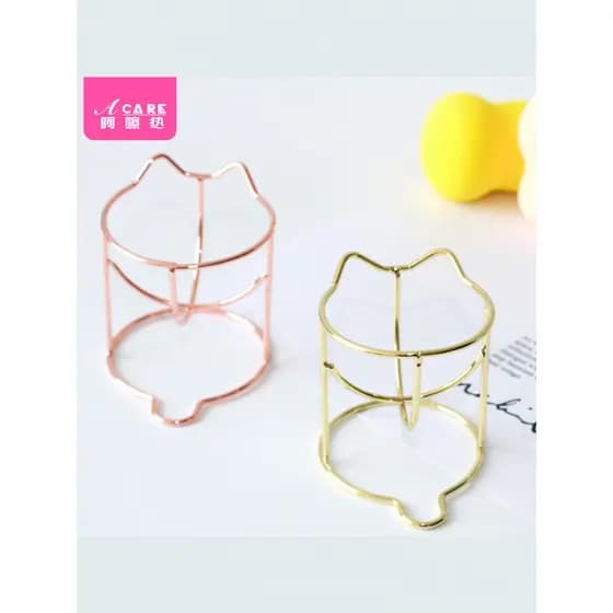 15YPQ001-Gourd Puff beleza maquiagem ovo maquiagem esponja rack de armazenamento Anti-mofo criativo secagem rack rosto