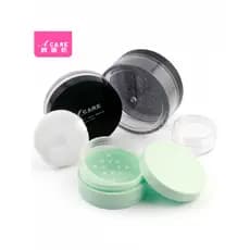 Pq801-caixa de pó solto com Puff viagem portátil pequena caixa vazia Blush armazenamento de pó solto Mini maquiagem