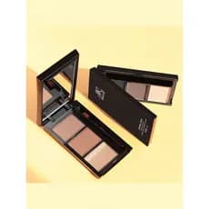 < Pó de sobrancelha A1zcq801-Natural delicado três cores combinando creme de sobrancelha em pó com pincel contorno de ol