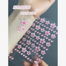 Adesivos de maquiagem antigos acessórios para o rosto diamante flor de cerejeira adesivos canto dos olhos flor palco maq
