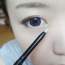 Caneta de Gel delineador branco pérola cor inferior delineador sombra caneta deitado bicho da seda desempenho de palco c