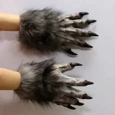 Animal rapsódia látex lobisomem garra luvas cos sala secreta casa assombrada vestir-se adereços Halloween garra de pelúc