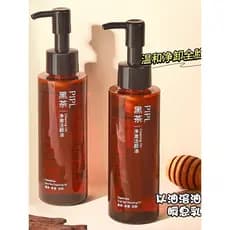 Óleo de limpeza de chá preto feminino suave limpeza profunda olho lábio rosto três-em-um creme água líquida oficial marc