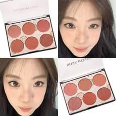 Genuíno missrose seis cores Blush paleta completo fosco Multi-cor sombra puro desejo Natural sol vermelho feminino alto