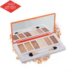 Liphop seis cores sombra terra cor paleta de sombra à prova dwaterproof água multicolorido sombra Nude maquiagem pó deli