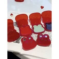 Natal Maçã Vermelha!Macio bonito pequeno coelho vermelho Multi-Purpose creme expansão alto brilho Blush menina parece ág